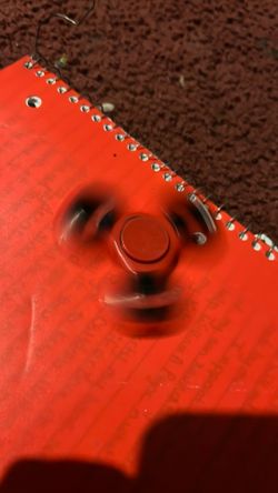 Red fidget spinner