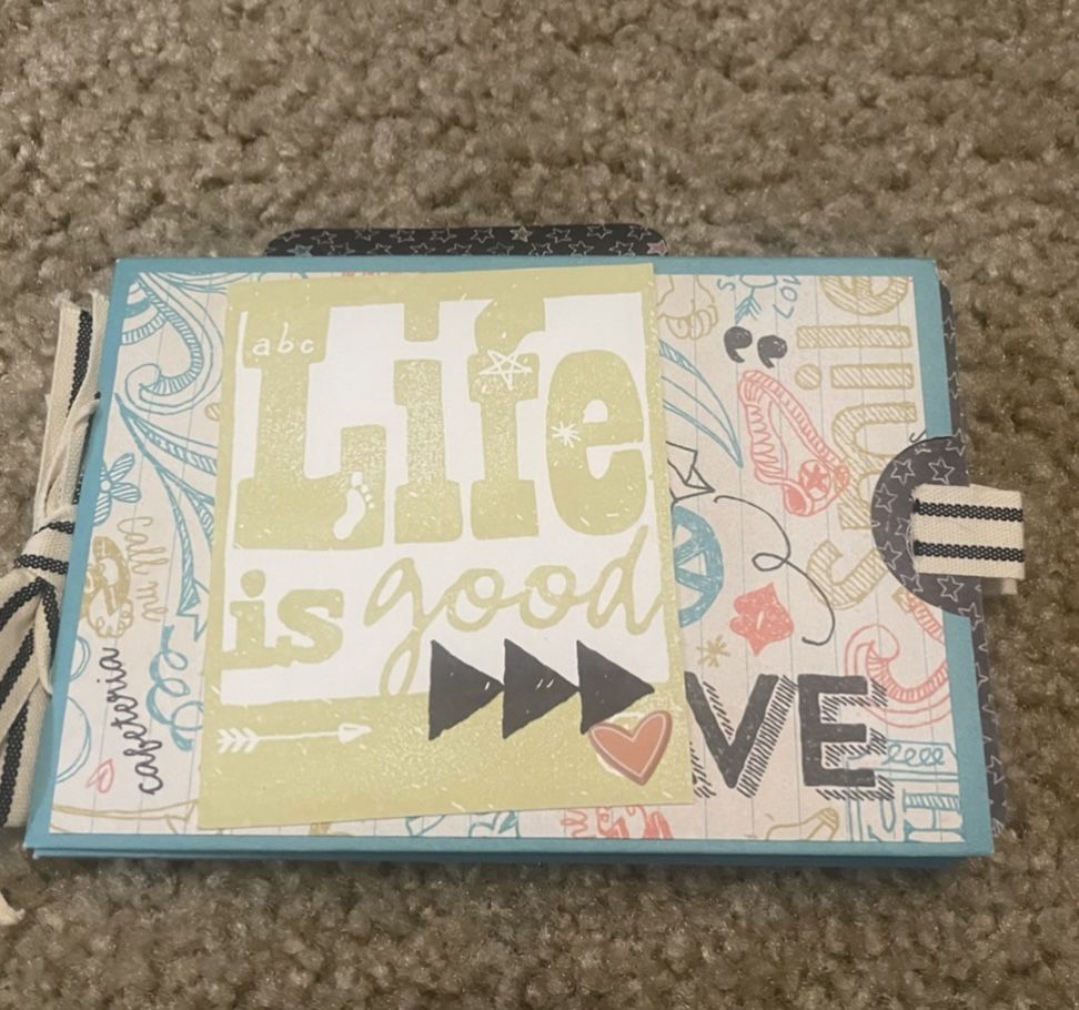School mini scrapbook