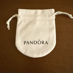 NEW  Pandora Gift Pouch Anti Tarnish Jewelry Drawstring Bag  
