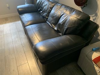 Leather Sofa and Loveseat