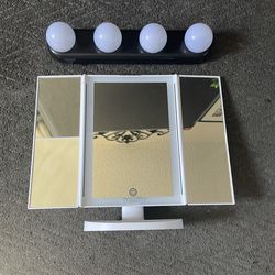 Light up mirror and lights