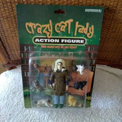 Crazy Cat Lady Action Figures. New in Box