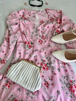 Pink Floral Dress 🩷