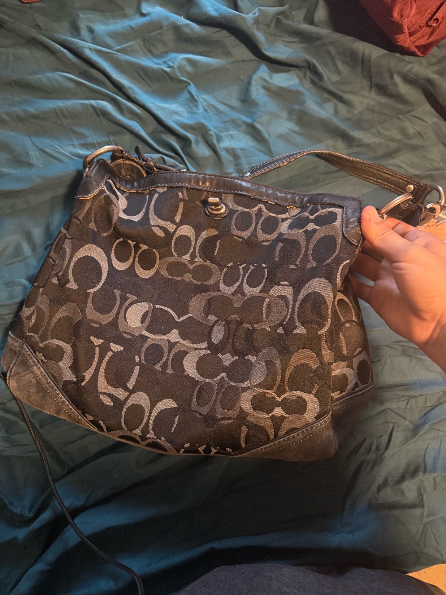 Coach Chelsea canvas turnlock