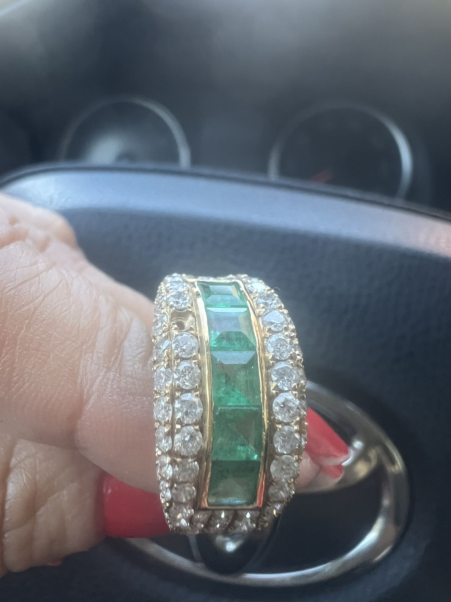 Diamonds And Emeralds Women’s Ring Size 6