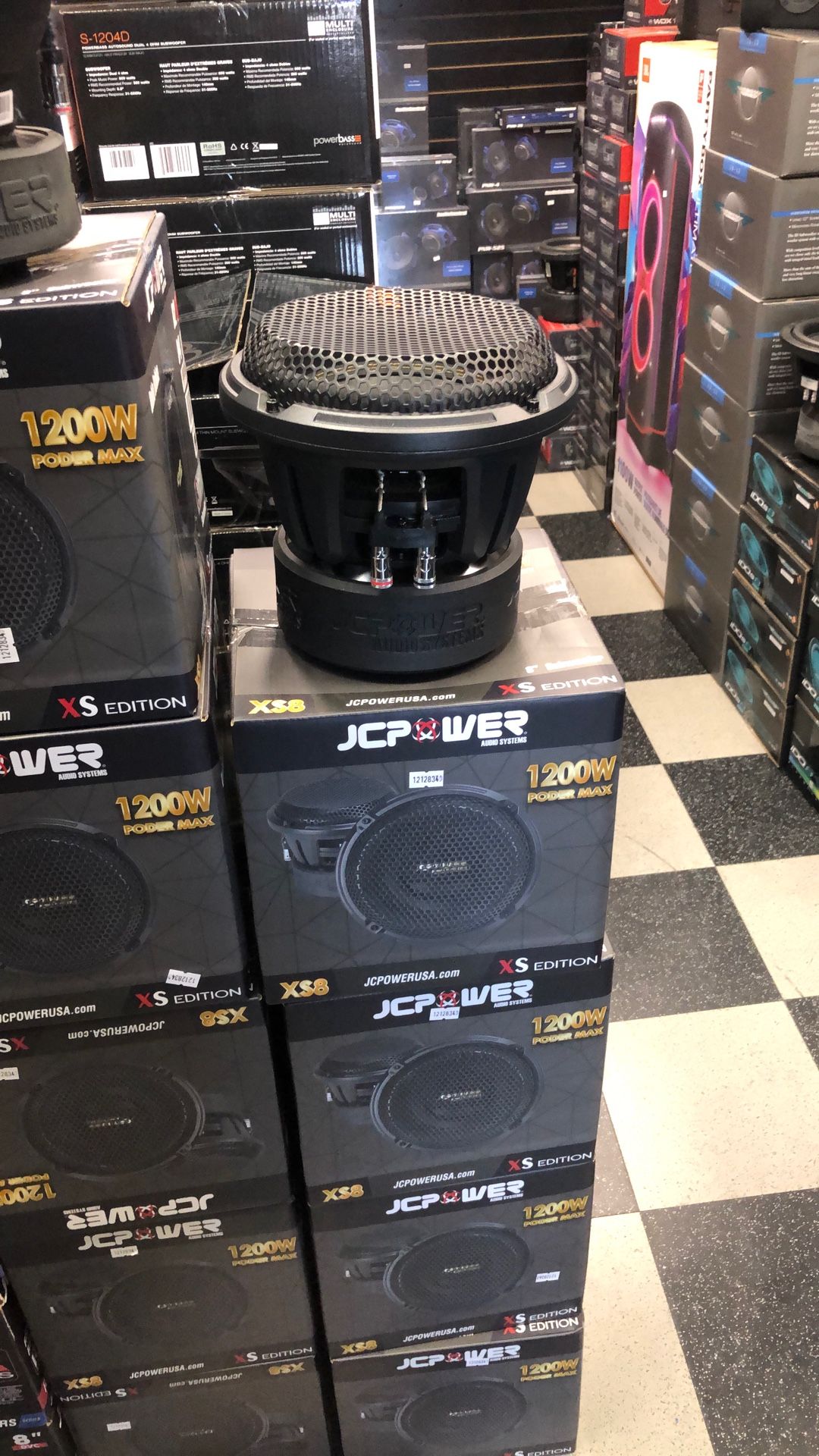 Jc Power 600 Watts Rms Extra Beefy 8 Inch Subwoofer