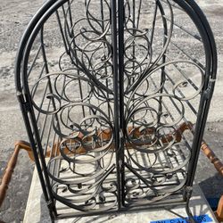 Wrought Iron Wine Rack