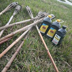 Tiki Torches With Fuel