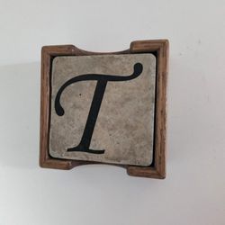 "T" Coaster Set