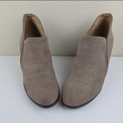 Dr. Scholl's Womens All My Life Mushroom Micro-suede Ankle Boots Bootie Sz 8 M