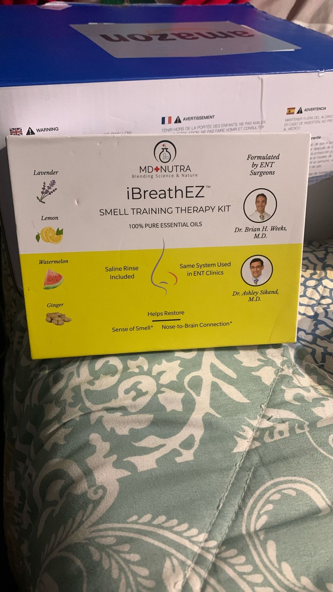 Ibreathez Md Nutra Smell Training Therapy Kit 100% Pure Essential Oils