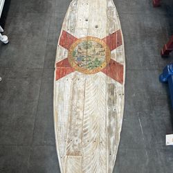 Handcrafted FL Flag Surfboard 18x61