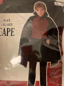 Black cape child size Halloween costume