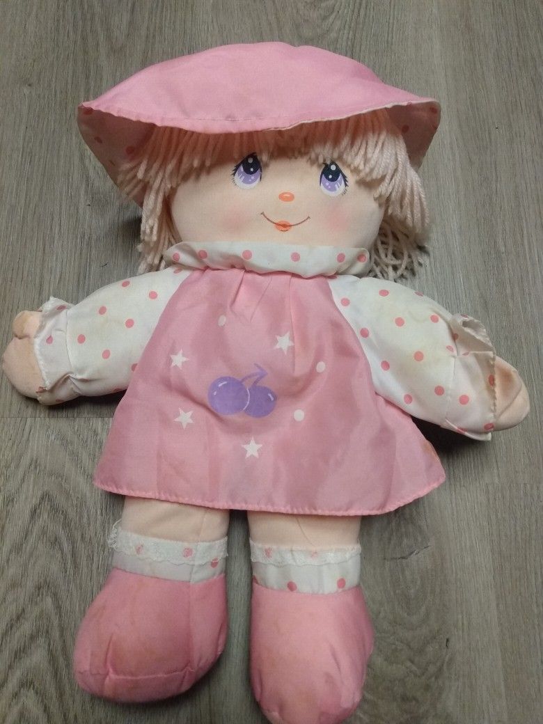 Vintage Dolly Mine Soft Pink Polka Dot Doll