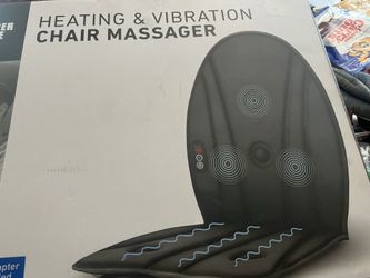 Sharper image heating and vibration chair massager