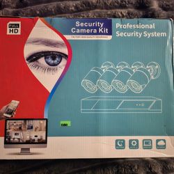
White Indoor/Outdoor Security System (Cameras And Receiver)