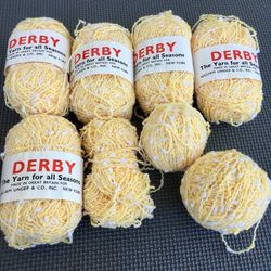 Lot of 5+ Vintage Skeins Unger Derby Acrylic / Wool Blend Yarn
