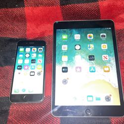 iPad Mini Gen 2 + iPhone 6 Unlocked