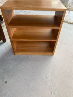 Wood shelves