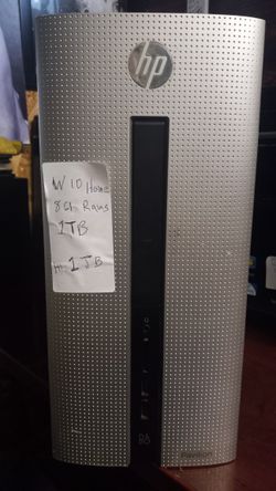 Hp Tower Windows 10 Home 8 Gb RAMS 1 Tb  HARD DRIVE 