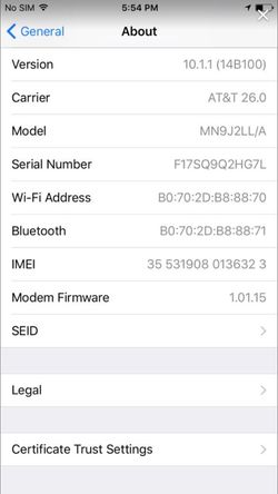 Imei for my IPhone 7