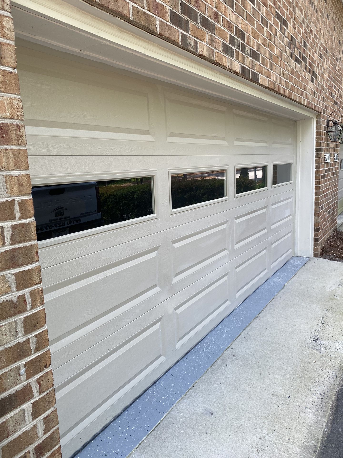 Beautiful 16x7 Sahara Tan Garage Door