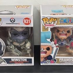 Large Funko Pops Overwatch One Piece just $15 each 