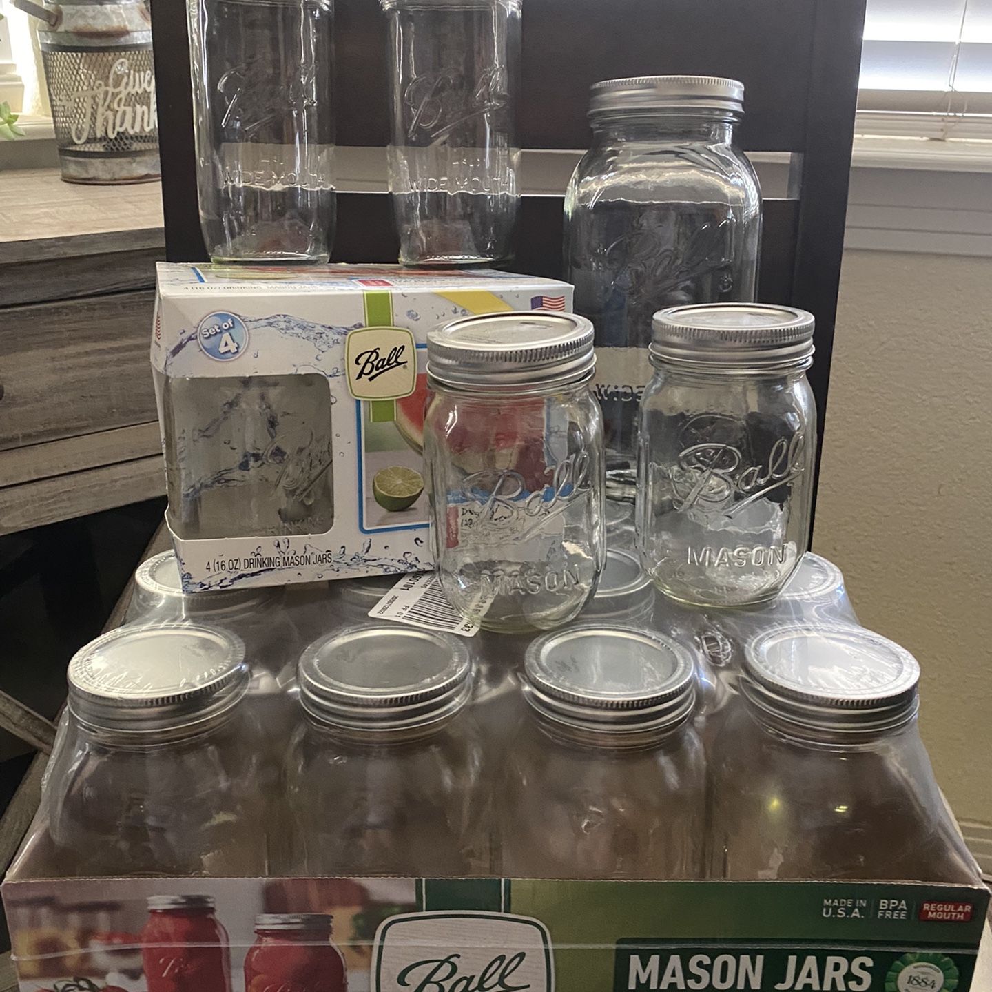 8 Large Mason Jars for Sale in Oakley, CA - OfferUp