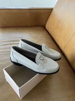 Girls Confetti Leather Loafers Size 32EU