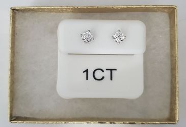 925 Moisanit Studs 1.0CT