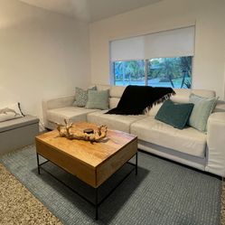 White Leather Sofa