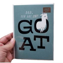 Minted Dad You Are the GOAT by Christy Bergerson Birthday Cards