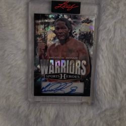 Riddick Bowe Signature Card