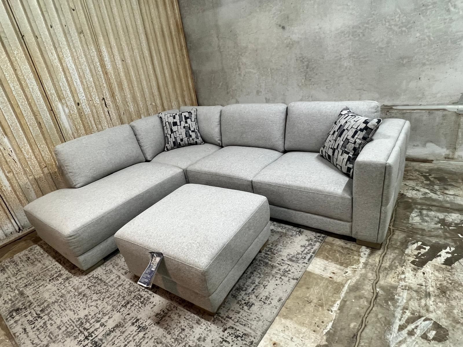 Modern Sectional Sofa With Ottoman