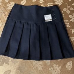 Brand New, Navy Pleated Skirt.