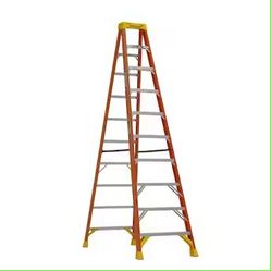 Werner Nxt1a 10ft (14ft Reach Height) Fiberglass Type1a -300lbs Load Capacity  Ladder