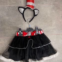 Dr. Seuss Cat in the Hat Kids Girls Costume