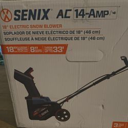 CHEAPEST SNOW BLOWER ON THE MARKET. FIRST COME FOR WINTER SEASON COMING - SENIX Corded Snow Blower,18 Inch 