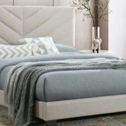Queen Size Bed Frame With MATTRESS NEW BEDROOM FURNITURE SET 2pcs Bed And Mattress 