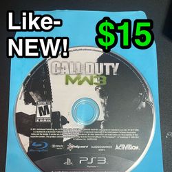 🎮 Like-NEW Call of Duty: Modern Warfare 3 (MW3) – PS3 Game (Playstation 3)  🎮