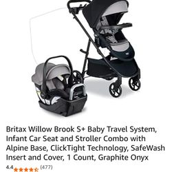 Britax stroller and car seat duo