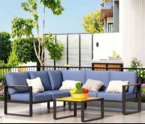 Aluminum patio set aluminum outdoor furniture brand new aluminum patio couch 🆕