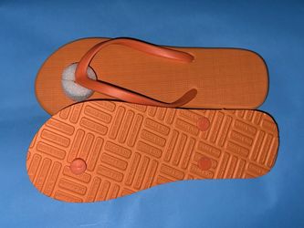 Summer Taste Orange Flip Flops