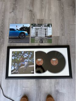 J. Cole – 2014 Forest Hills Drive | Framed Double Vinyl LP Display | Real Glass | Same as Wayfair ($234) | 35x18”