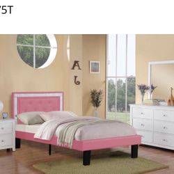 Twin Platform Bed With Orthopedic Supreme Mattress Included 