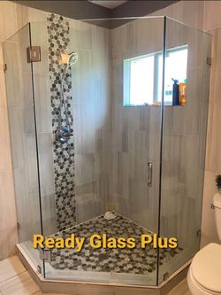 Shower door glass