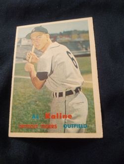 Vintage 1957 Topps Al Kaline #125 EX/MT