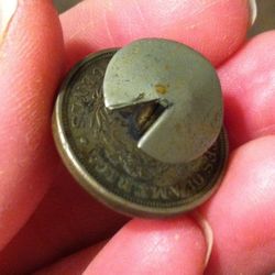 Antique 1883 Nickel Coin Cuff Link Single (Cents Yes, V No) Repurpose Create.