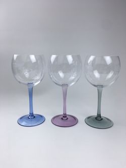 *Rare* Lenox Butterfly Meadow Balloon Wine glasses