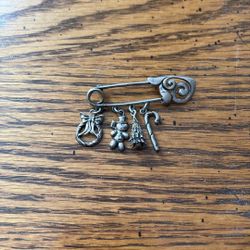 Vantage Brooch All Silver